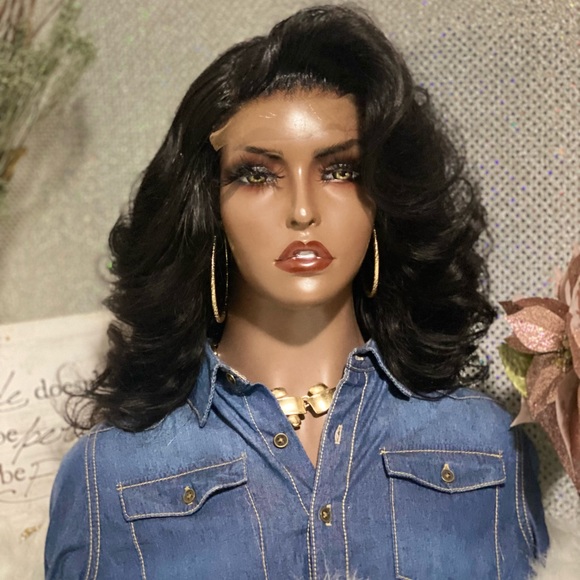 🔥72 HOUR SALE NEW 14” Leayeshia 5X4 Closure 💯 Brazilian Human Hair Wig 🔥 - Picture 6 of 16